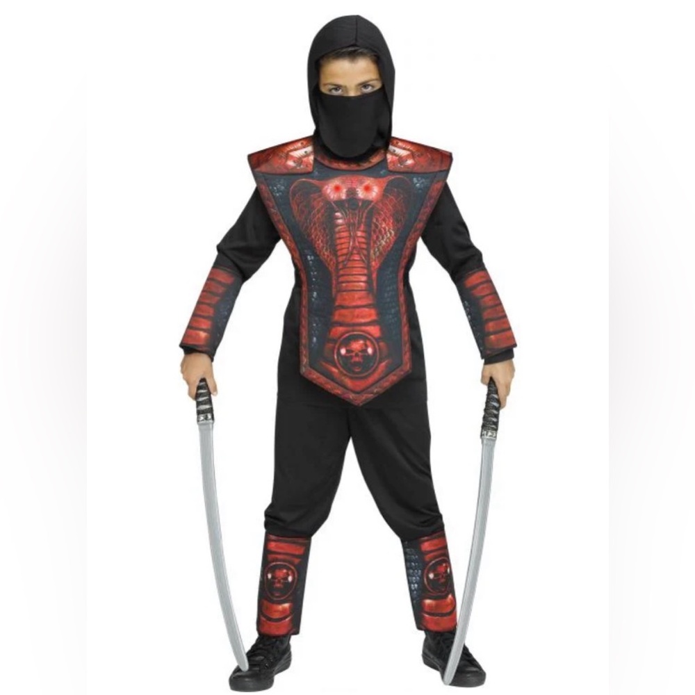 Fun world cobra ninja red child costume. NWT various sizes(21)